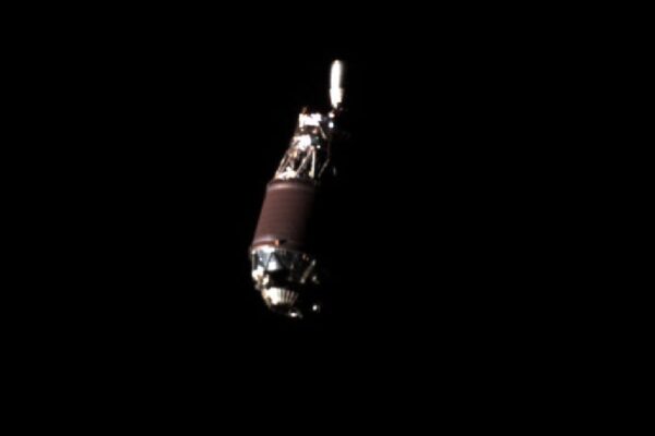 The first photo of space debris captured by a Japanese satellite saw 3 ton of broken rocket