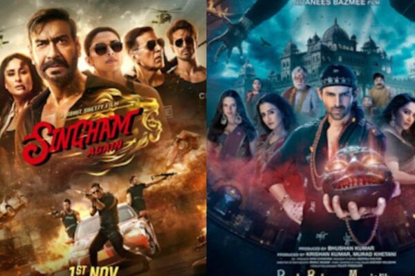 Bhool Bhulaiyaa 3 vs Singham Again Collection india worldwide day 3 kartik ajay films